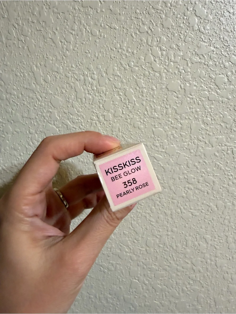 NEW Guerlain KissKiss Bee Glow 358 Pearly Rose Lip Balm 3.2g
